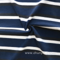 Wholesale Soft Stretchy Stripe Pattern Yarn Dyed 1x1 Rib Knitted Fabric Polyester Cotton Spandex Mixed Fabrics For Clothing